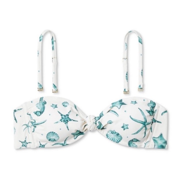 NWOT Agua Bendita X Target Seahorse Print Bikini Top  XXS - Picture 1 of 3